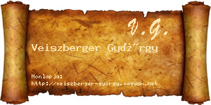 Veiszberger György névjegykártya